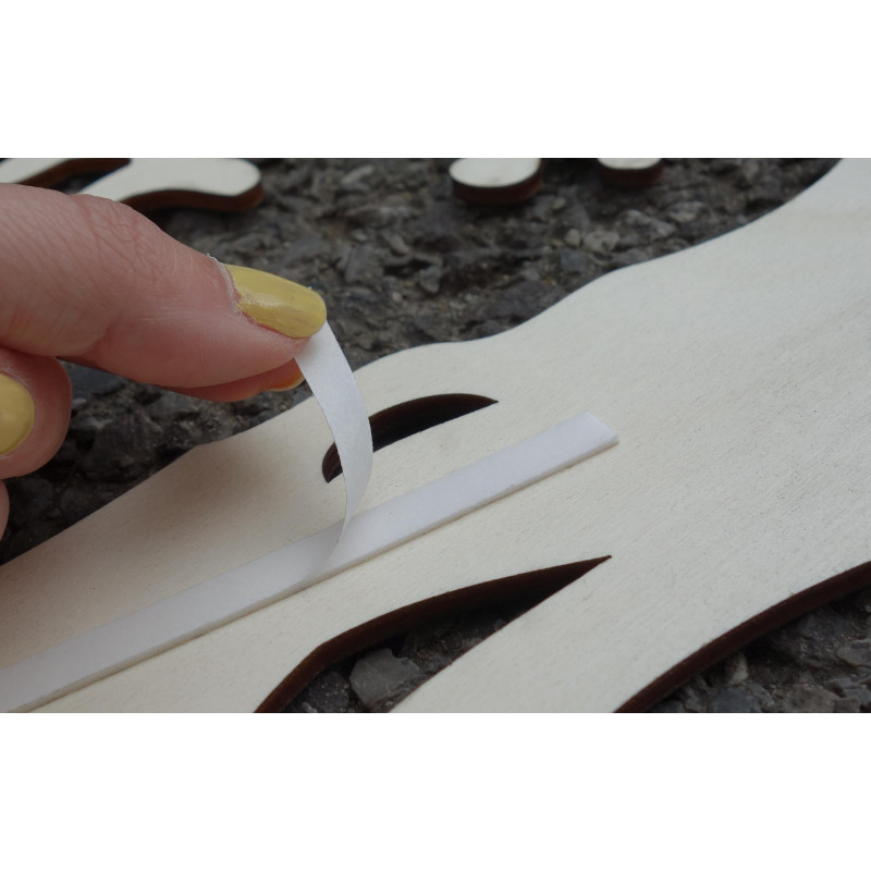 Geschnitztes Wandbild aus Walnussholz-Sperrholz