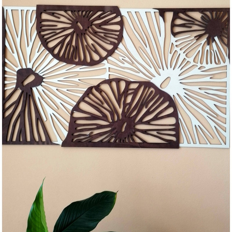 Geschnitztes Wandbild - ABSTRIK