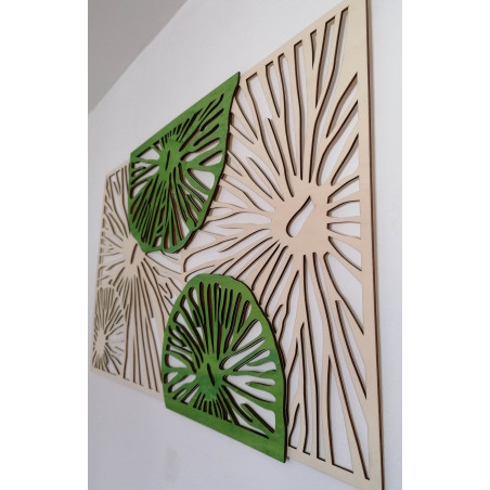 Geschnitztes Holz Sperrholz Bild Baum original Pappel