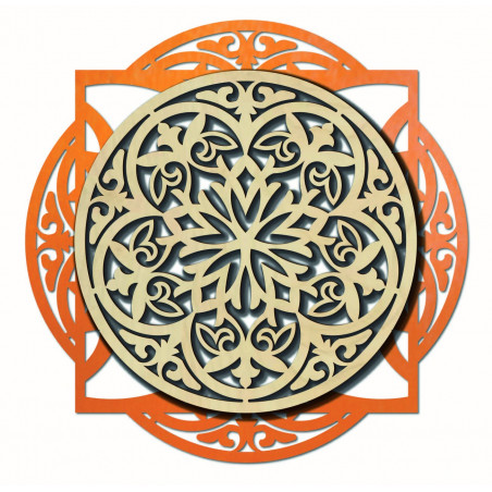 Holzbild, elegante Wanddekoration - FANTASIA