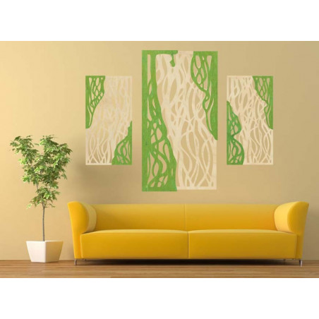 Wunderbares Bild an der Wand des hölzernen Sperrholzes FLORALIS