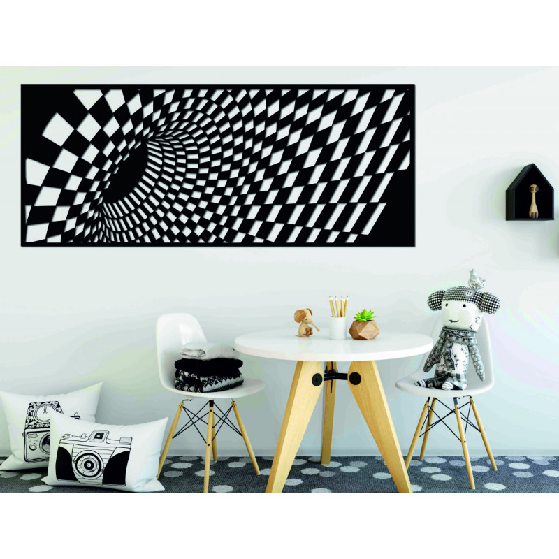 Geschmackvolles Bild an der Wand aus Holzsperrholz ÚLET