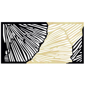 Geschmackvolles 3D-Wandbild aus Sperrholz Rückteil Pappel original, Farbe des Vorderteils nach Wahl 2