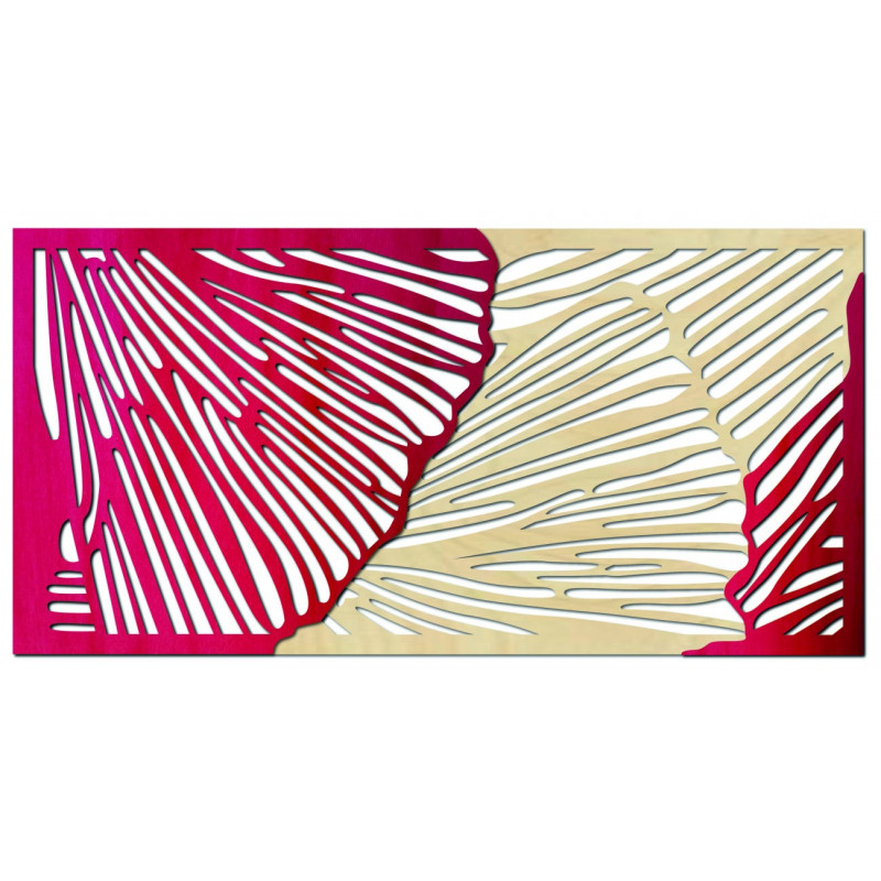 Geschmackvolles 3D-Wandbild aus Sperrholz