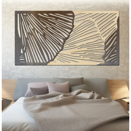 Geschmackvolles 3D-Wandbild aus Sperrholz