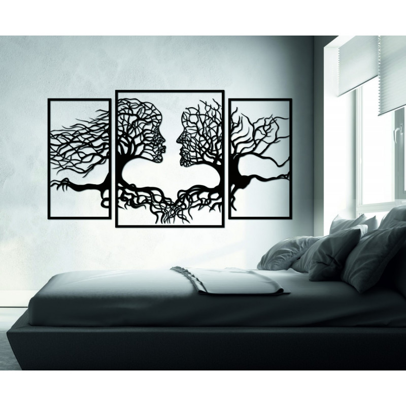 Pompöses Bild an der Gesichtswand und an den Bäumen, Modernes Bild an der Wand, Bild im Wohnzimmer