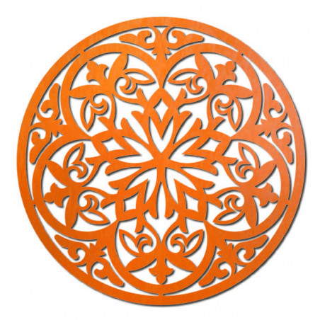 Magisches Holzmandala - Bild an der Wand