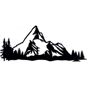 Bergwandbild aus Holzsperrholz, Natur 2