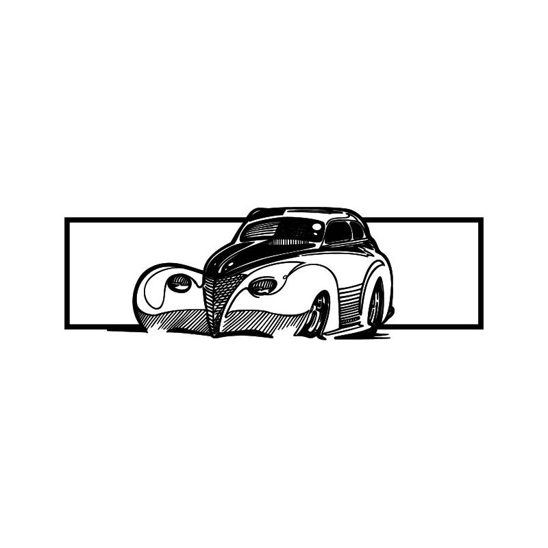 Holzauto im Retro-Stil - dekoratives...