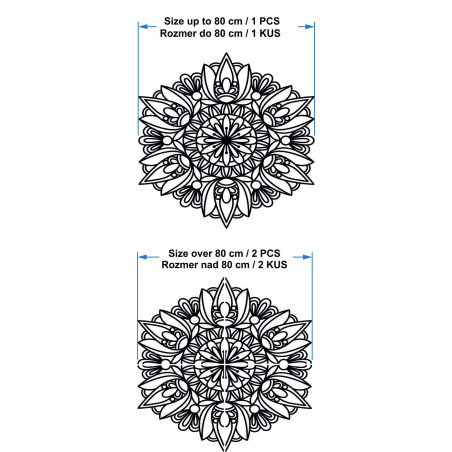 Modernes Mandala an der Wand - MONKA
