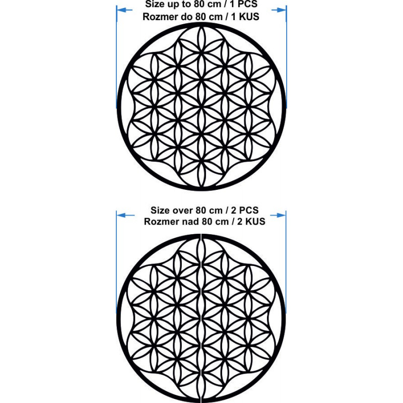 Ein Bild eines Mandalas auf einer Sperrholzwand...