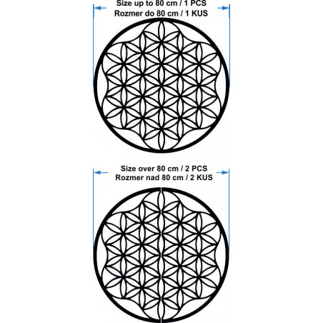 Ein Bild eines Mandalas auf einer Sperrholzwand bis 120 cm