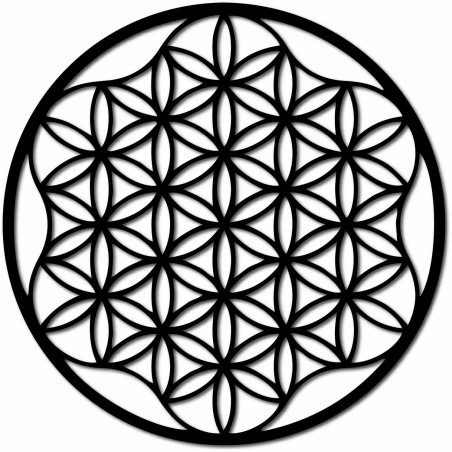 Ein Bild eines Mandalas auf einer Sperrholzwand bis 120 cm